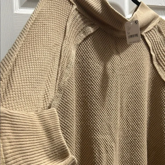 We The Free Beige Waffle Knit Sweater - Picture 4 of 8